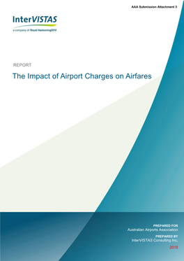 The Impact of Airport Charges on Airfares