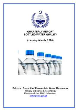 Quarterly Monitoring Report of Bottled Water (January-March, 2020)