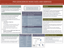 Pds Geosciences Node Data and Services S
