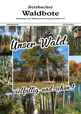 Waldbote Mitteilungen Der Waldbauernvereinigung Reisbach W.V