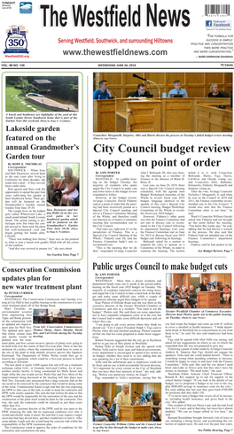 City Council Budget Review Stopped on Point of Order