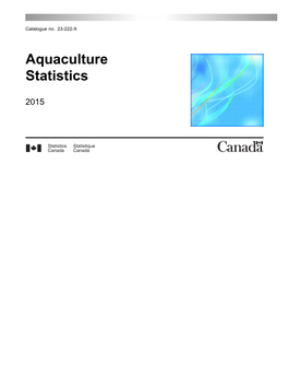 Canadian Aquaculture Statistics