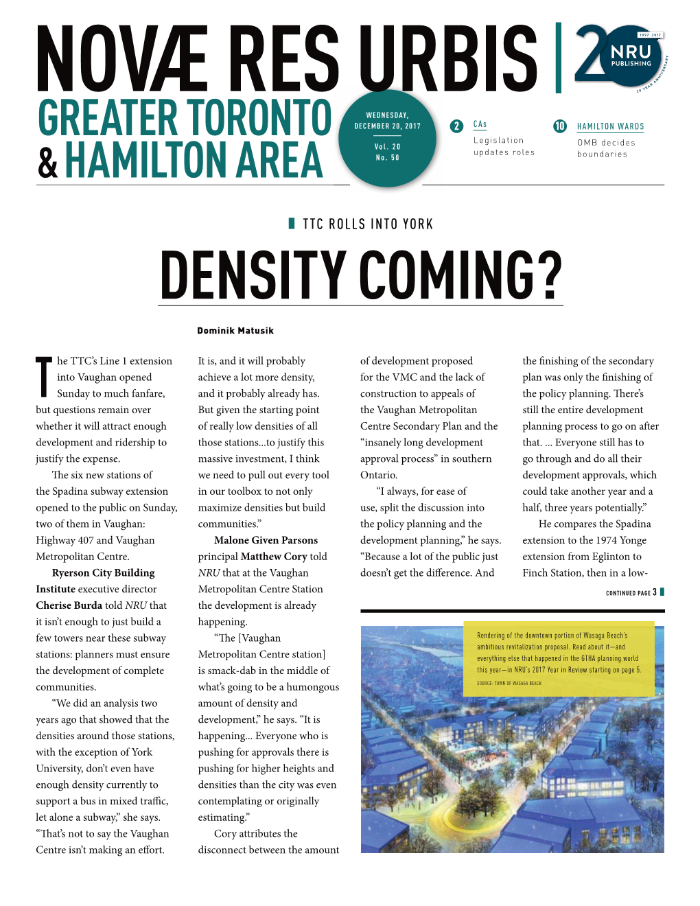 Density Coming?