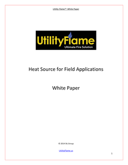 Heat Source for Field Applications White Paper