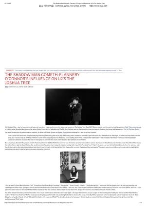 The Shadow Man Cometh: Flannery O'connor's Influence on U2's