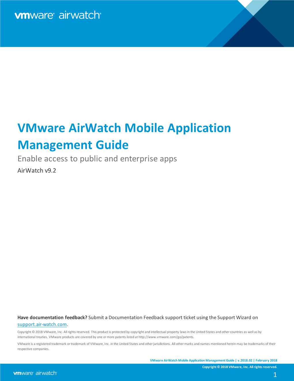 Vmware Airwatch Mobile Application Management (MAM) Guide