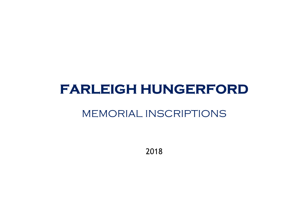 Farleigh Hungerford