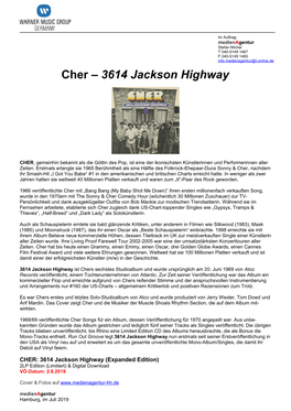 Cher – 3614 Jackson Highway