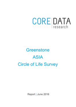 Greenstone ASIA Circle of Life Survey