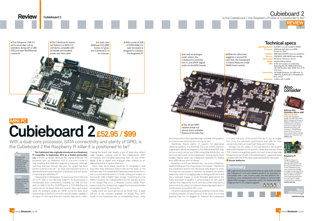 Cubieboard 2 Review Cubieboard 2 Is the Cubieboard 2 the Raspberry Pi Killer It Is Positioned to Be? Review