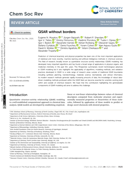 QSAR Without Borders