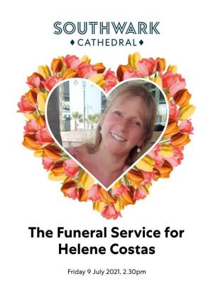 The Funeral Service for Helene Costas