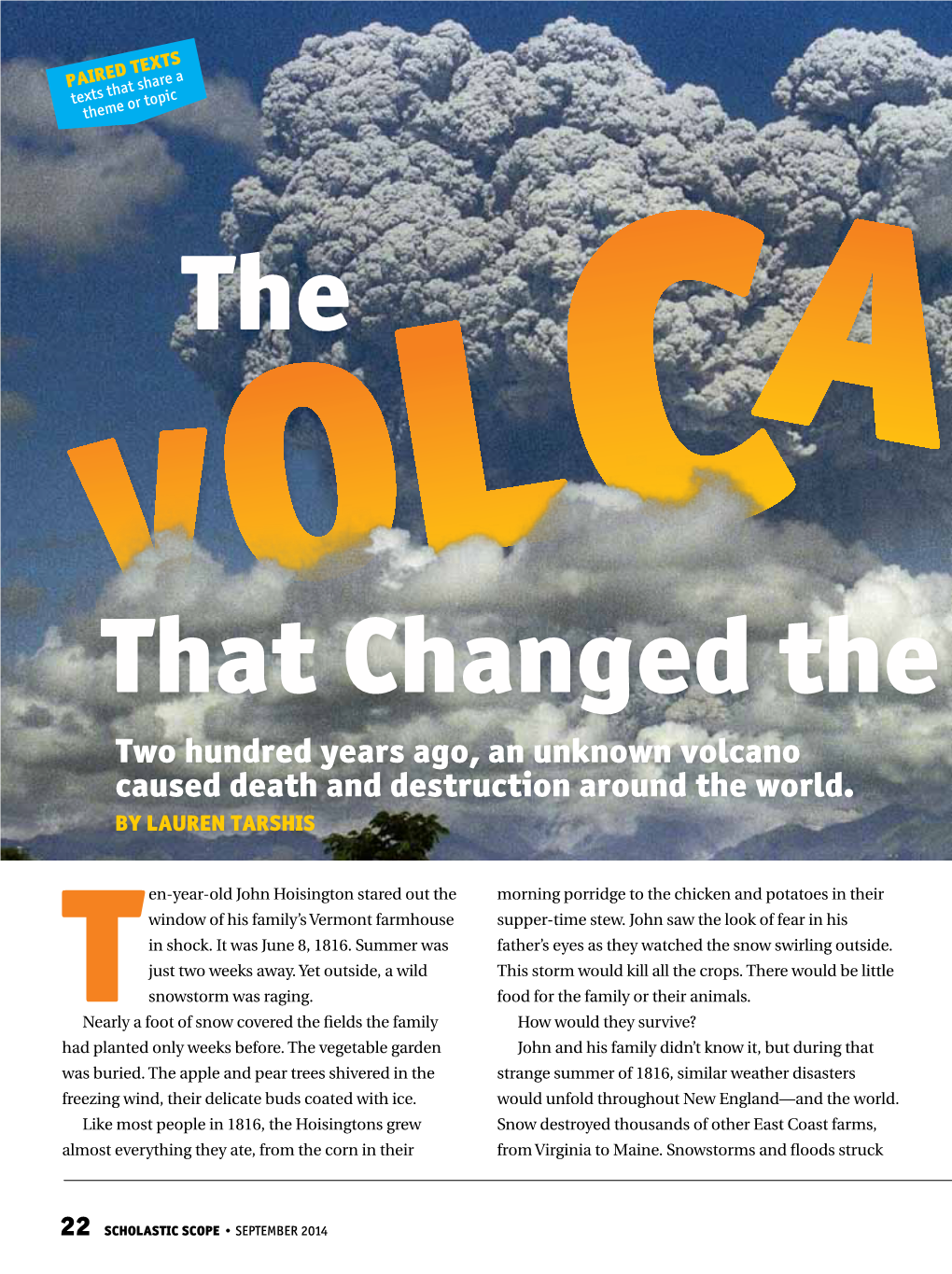 The Volcano That Changed the World