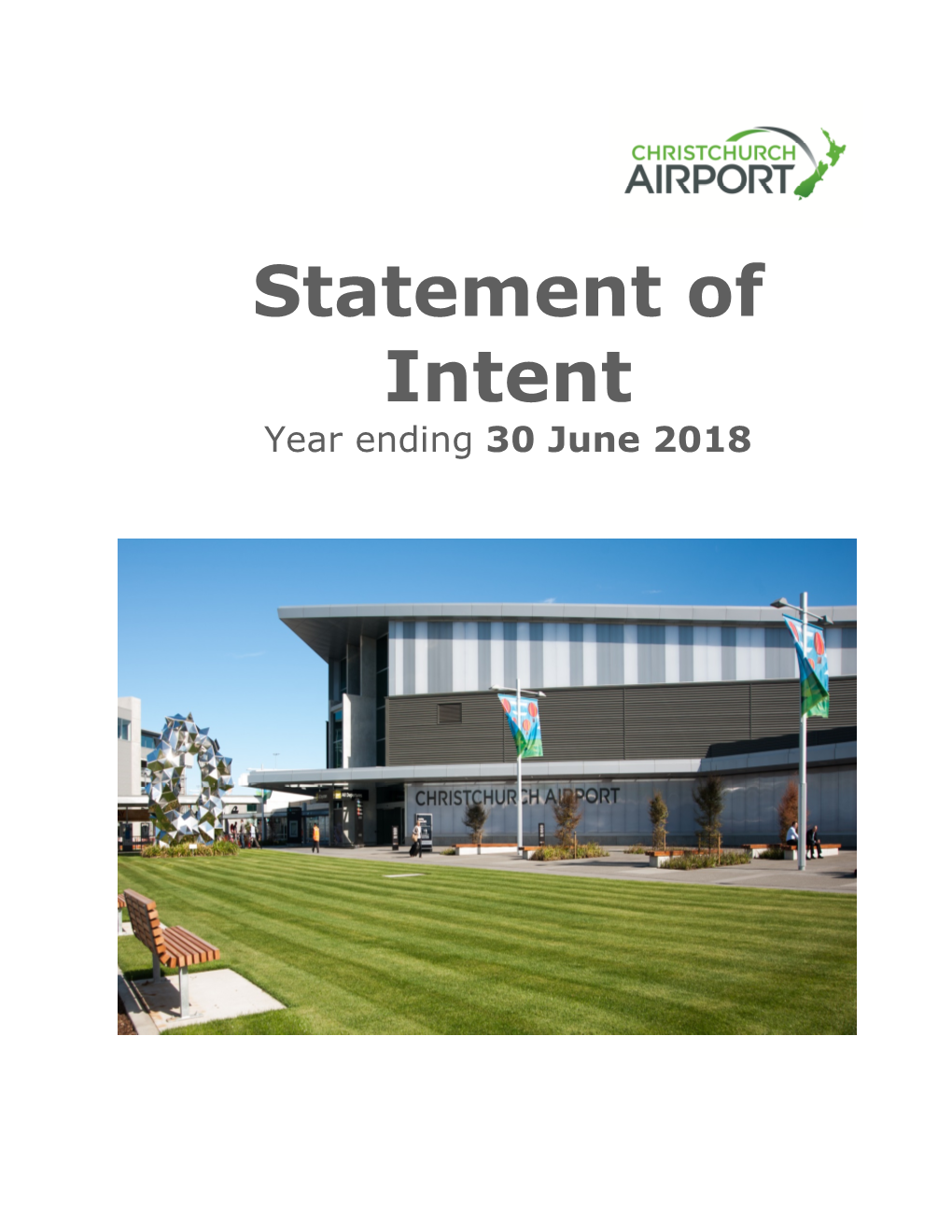 Statement of Intent Year Ending 30 June 2018