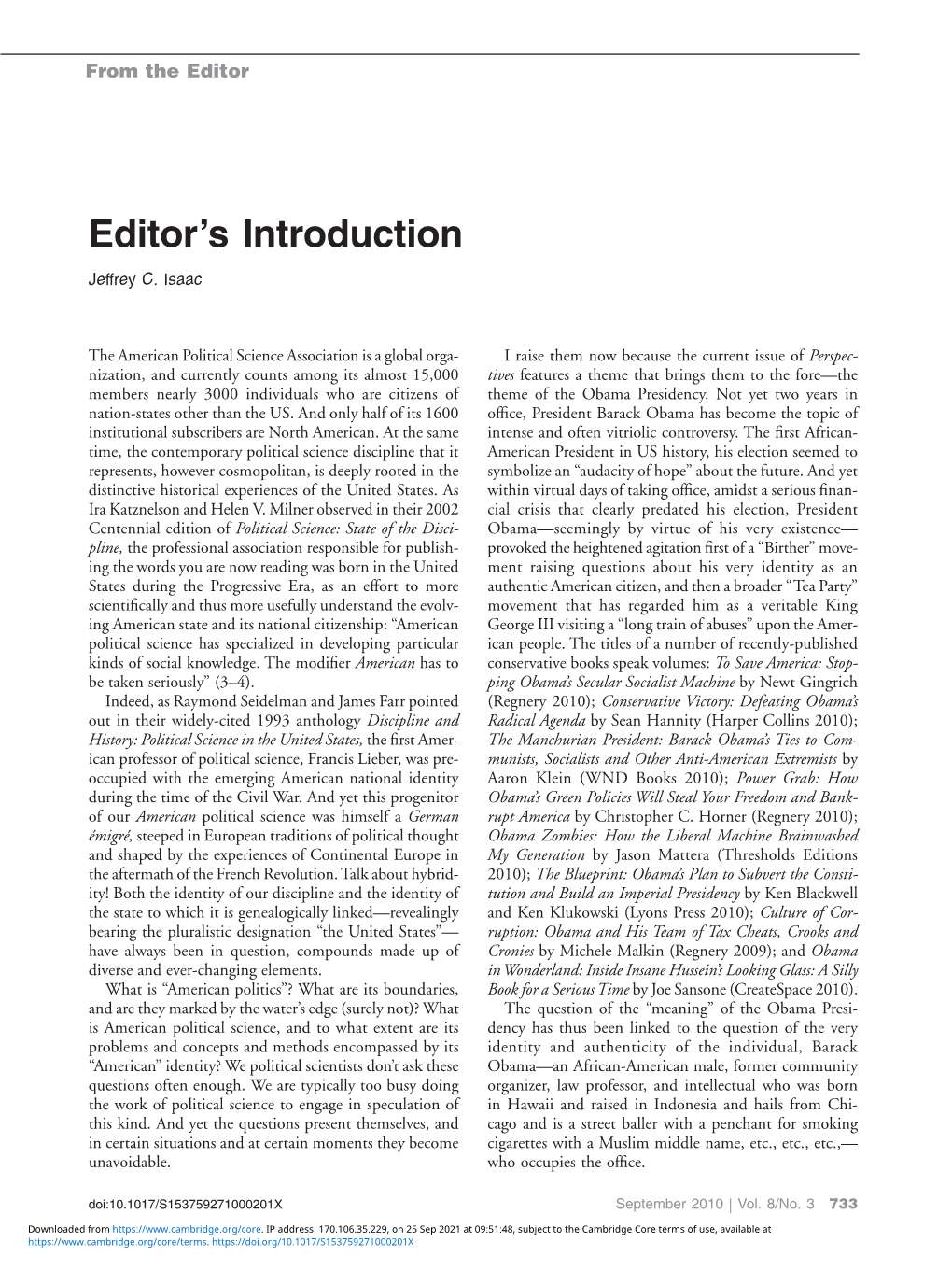 Editor's Introduction