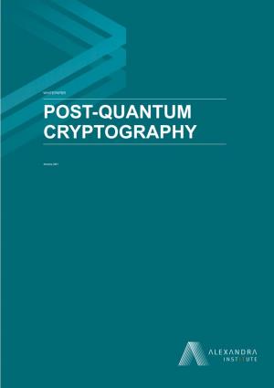 Postquantum Cryptography
