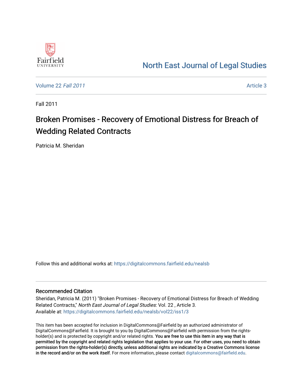 Recovery of Emotional Distress for Breach of Wedding Related Contracts