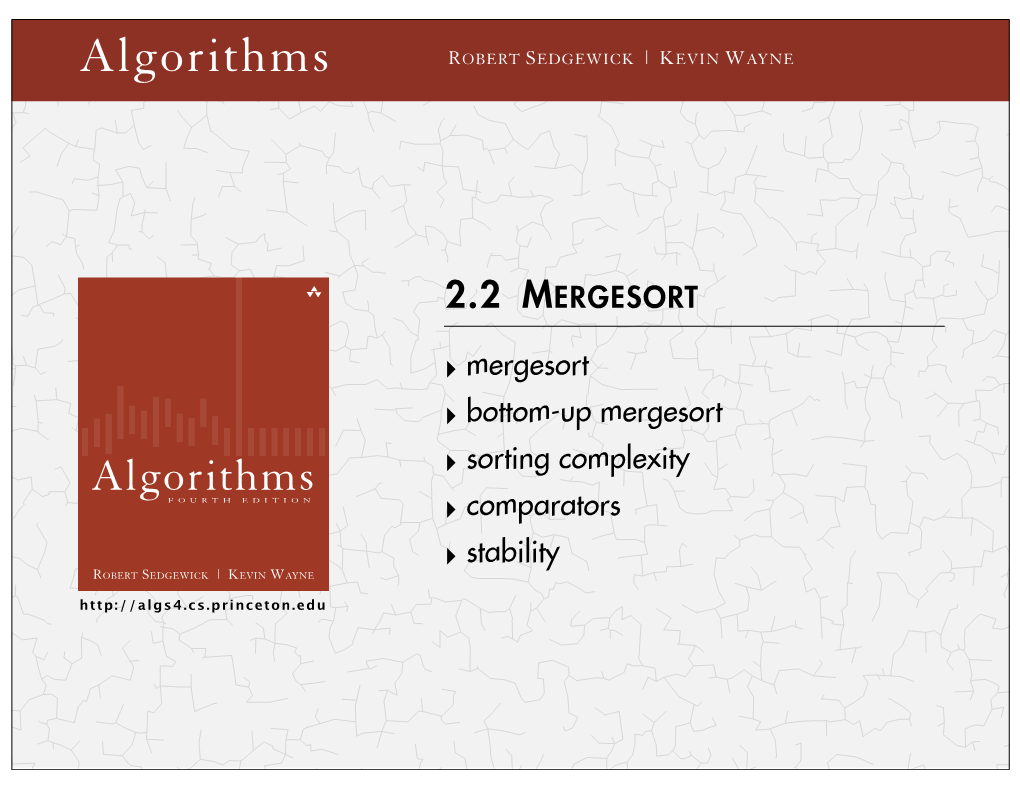 Algorithms ROBERT SEDGEWICK | KEVIN WAYNE