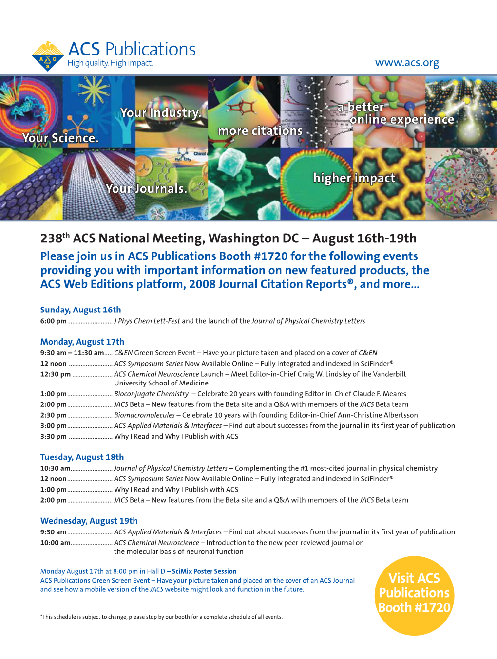 238Th ACS National Meeting, Washington DC – August 16Th-19Th