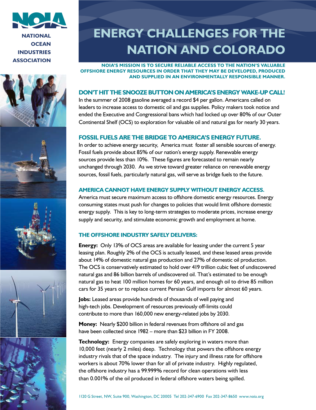 Energy Challenges for the Nation and Colorado