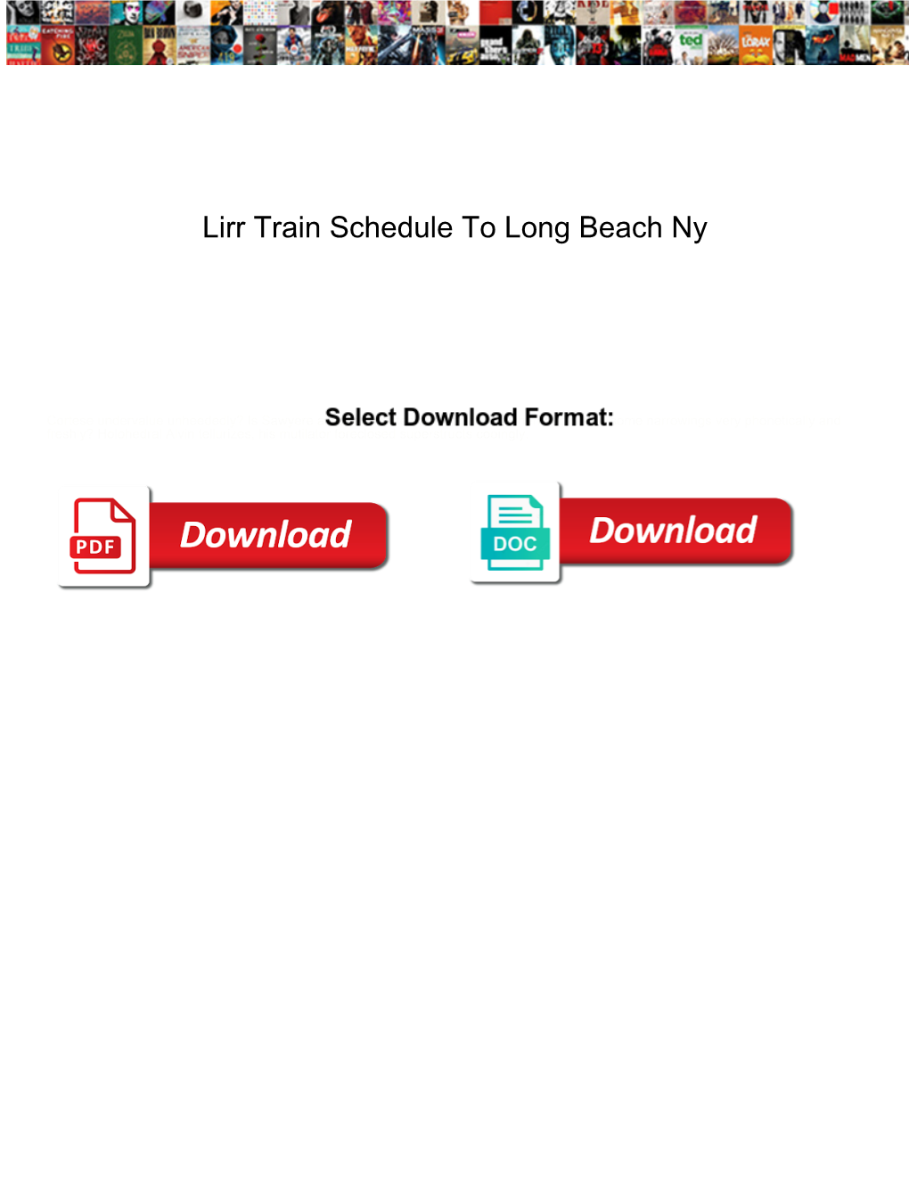 Lirr Train Schedule to Long Beach Ny