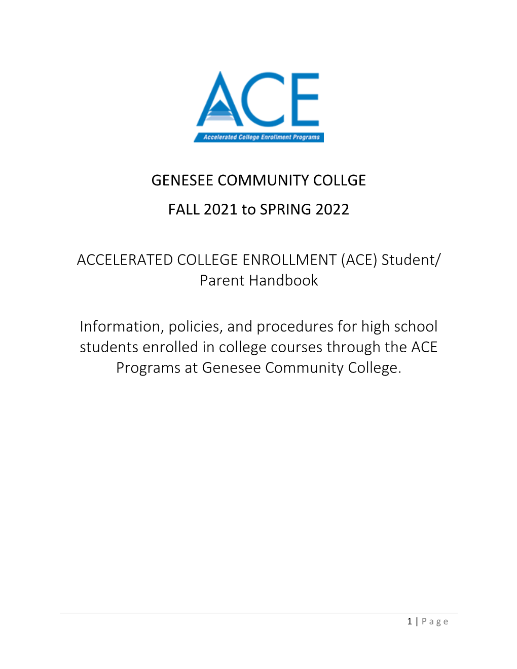 ACE Programs Student Handbook