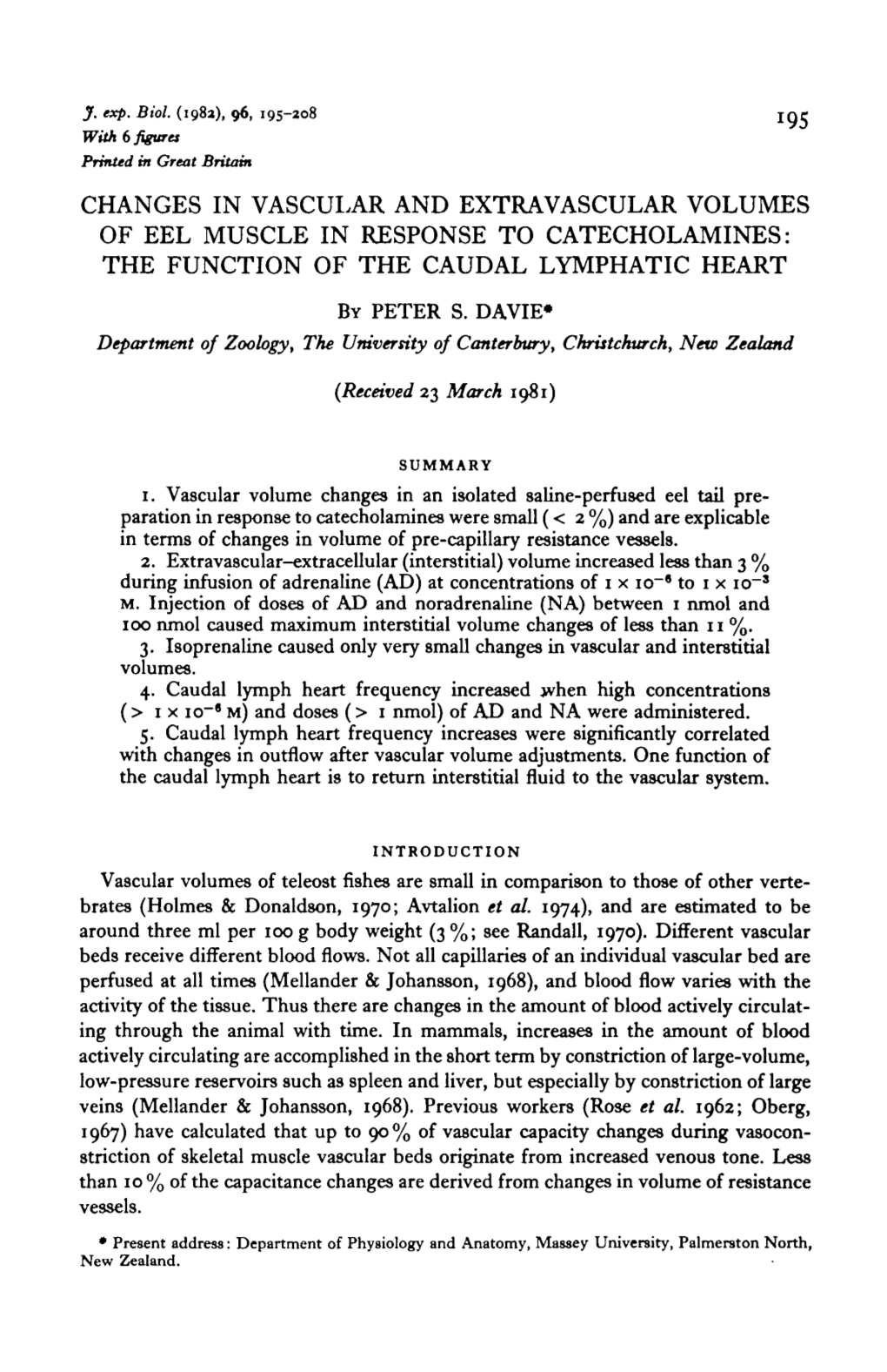 The Function of the Caudal Lymphatic Heart