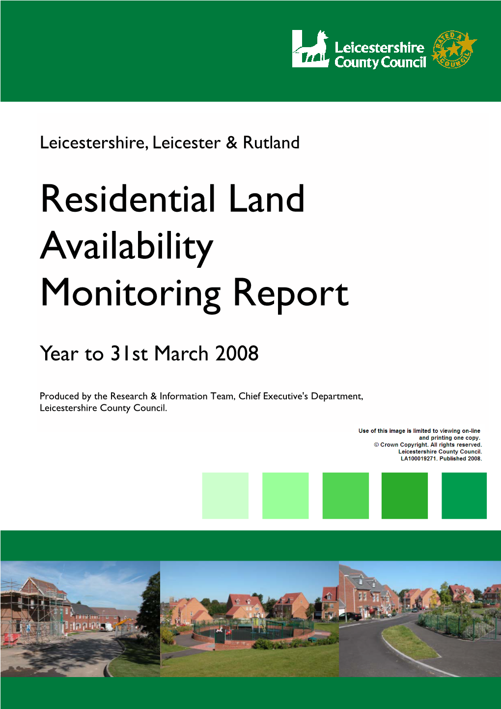 Residential Land Availability Report 2008