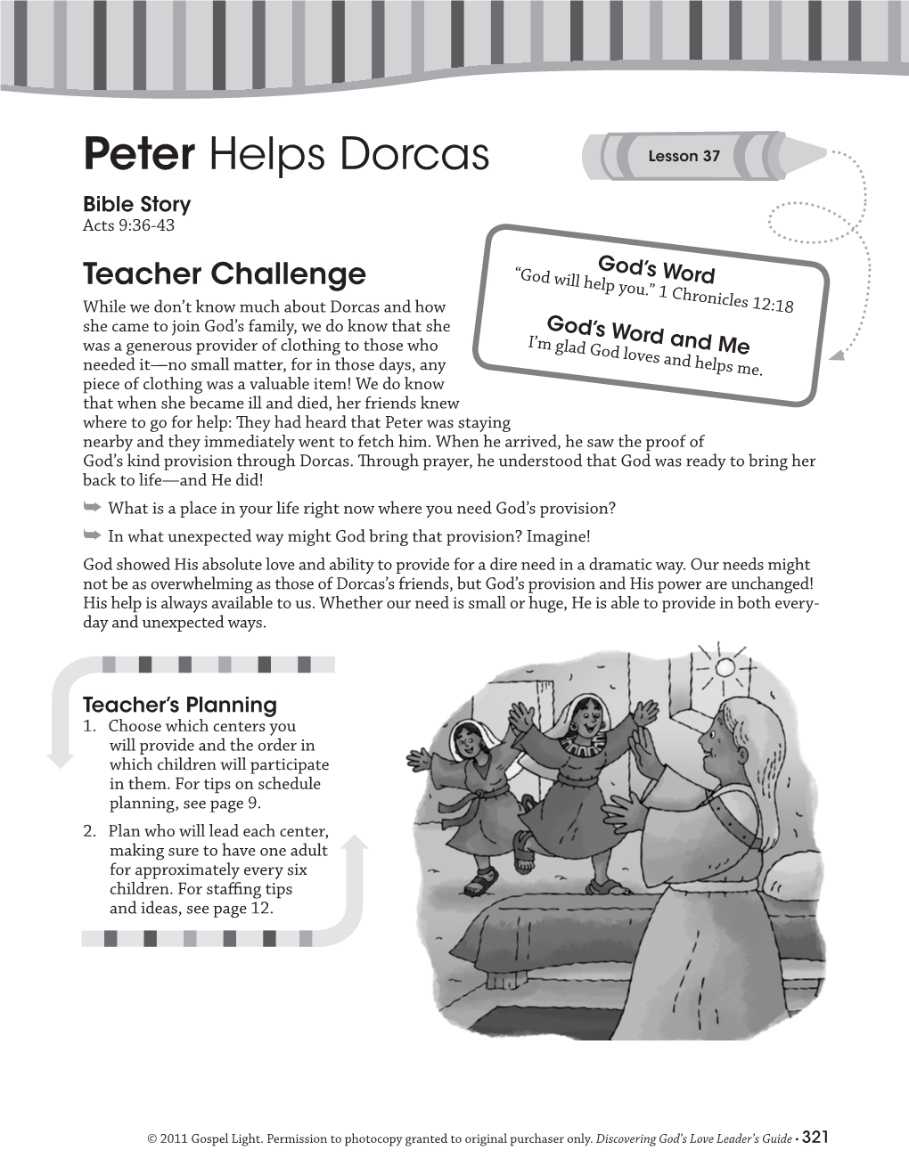 Peter Helps Dorcas
