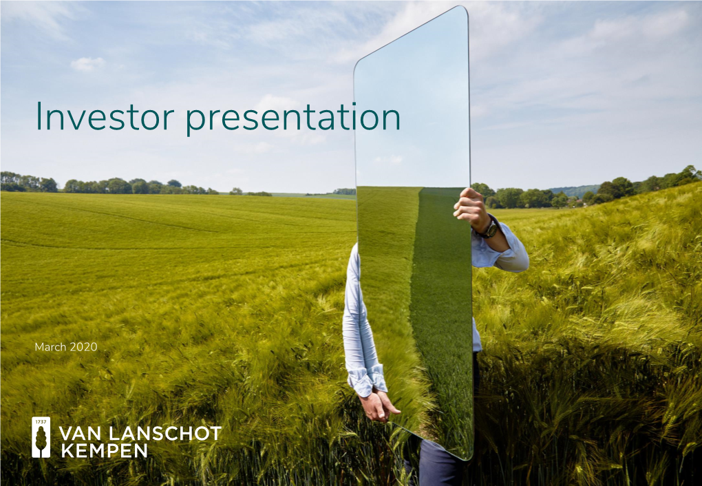 Investor Presentation March 2020