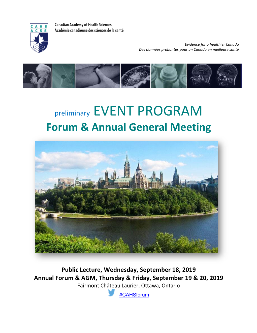 Preliminary EVENT PROGRAM Forum & Annual General Meeting