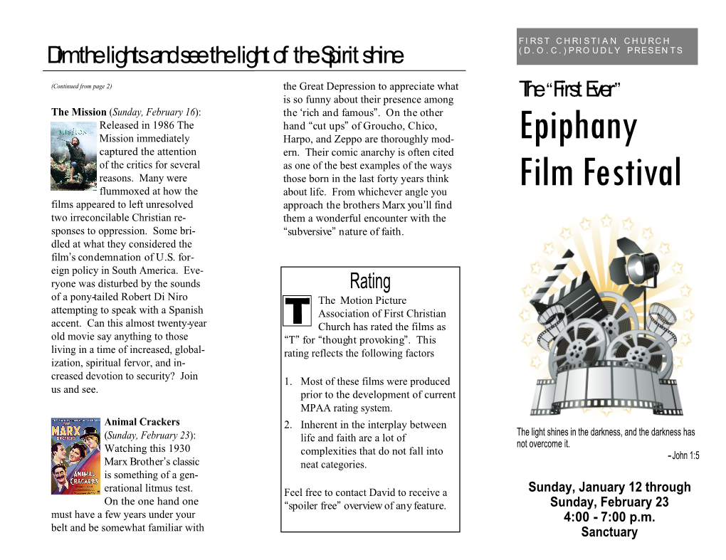 Epiphany Film Festival.Pub