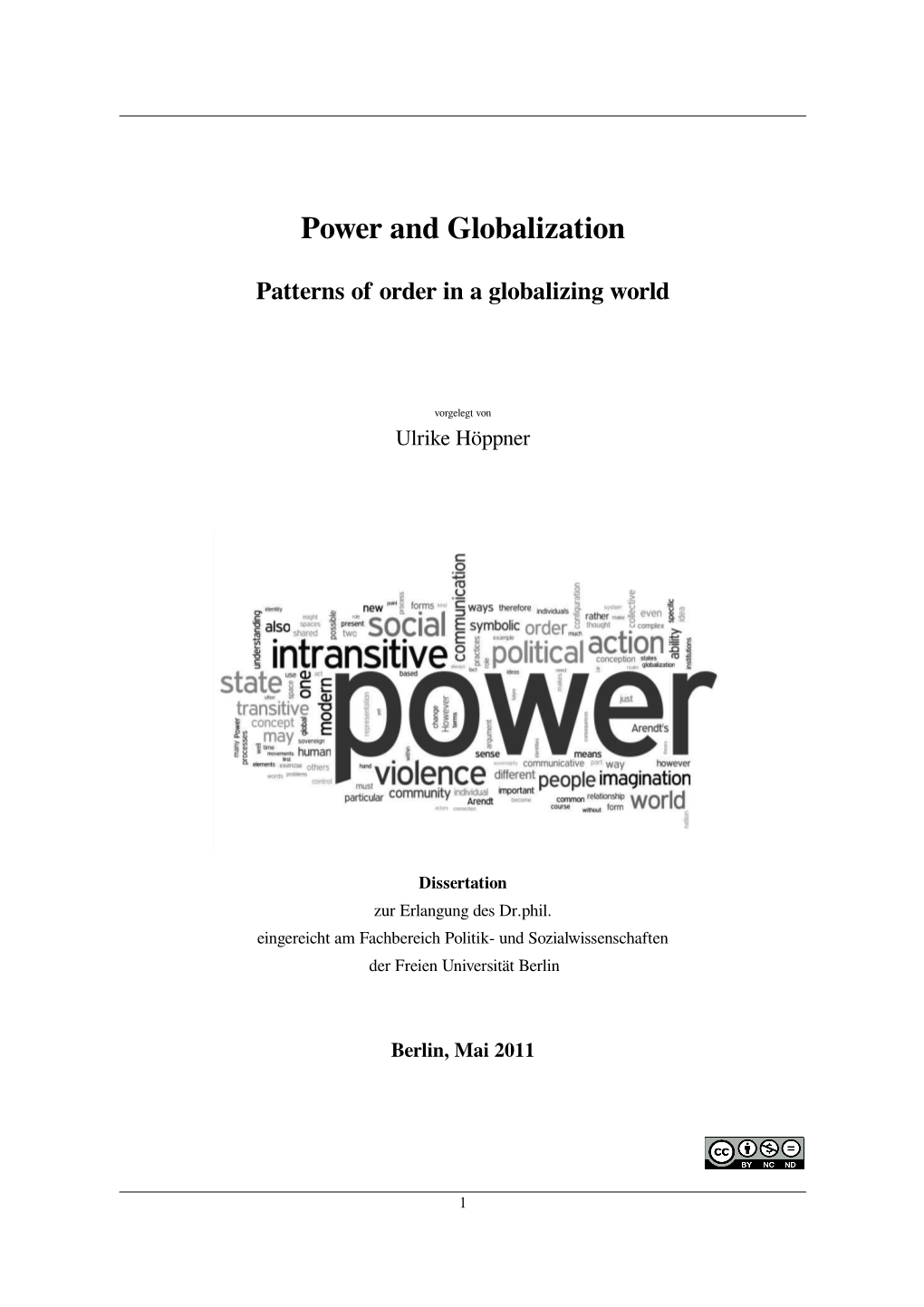 Power and Globalization