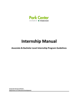 Internship Manual
