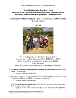 Simi Hills Naturalist Training – 2018