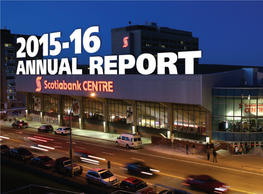 Scotiabank Centre 2015-2016 Annual Report