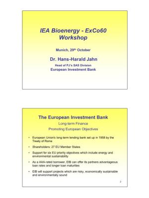 The European Investment Bank Long-Term Finance Promoting European Objectives