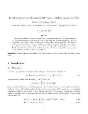 Fredholm Properties of Nonlocal Differential Operators Via Spectral Flow