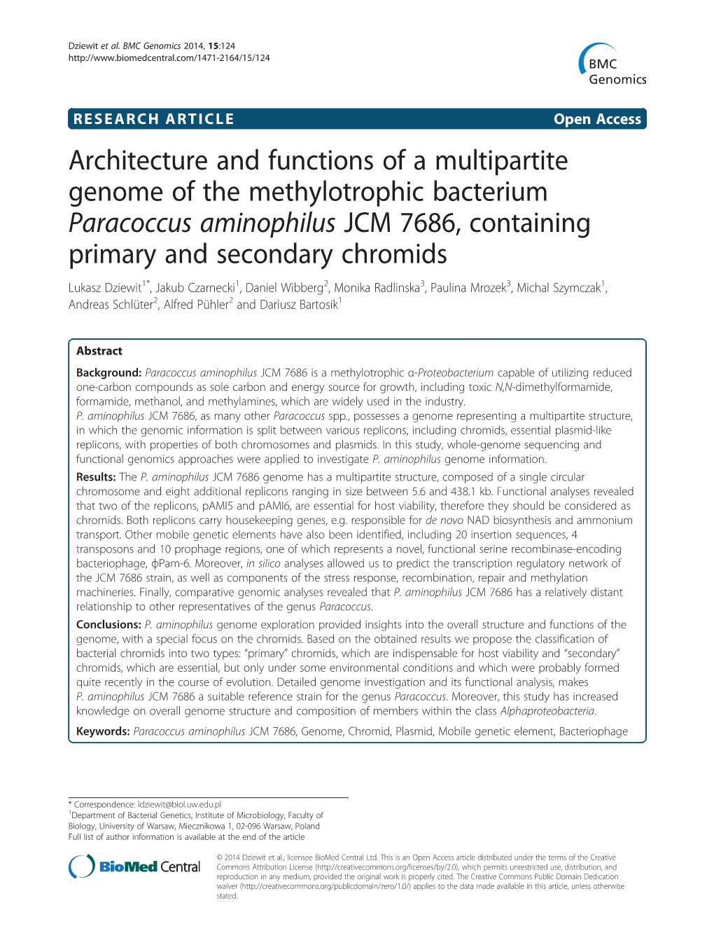 Architecture and Functions of a Multipartite Genome of The