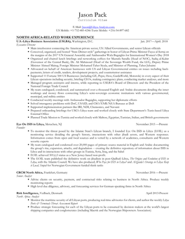 Jason Pack CV