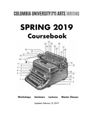 SPRING 2019 Coursebook