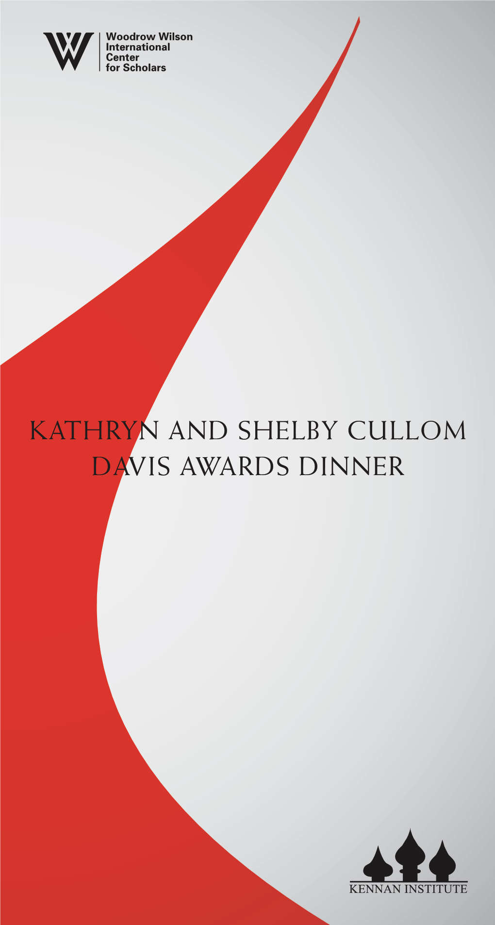 Kathryn and Shelby Cullom Davis Awards Dinner Invitation