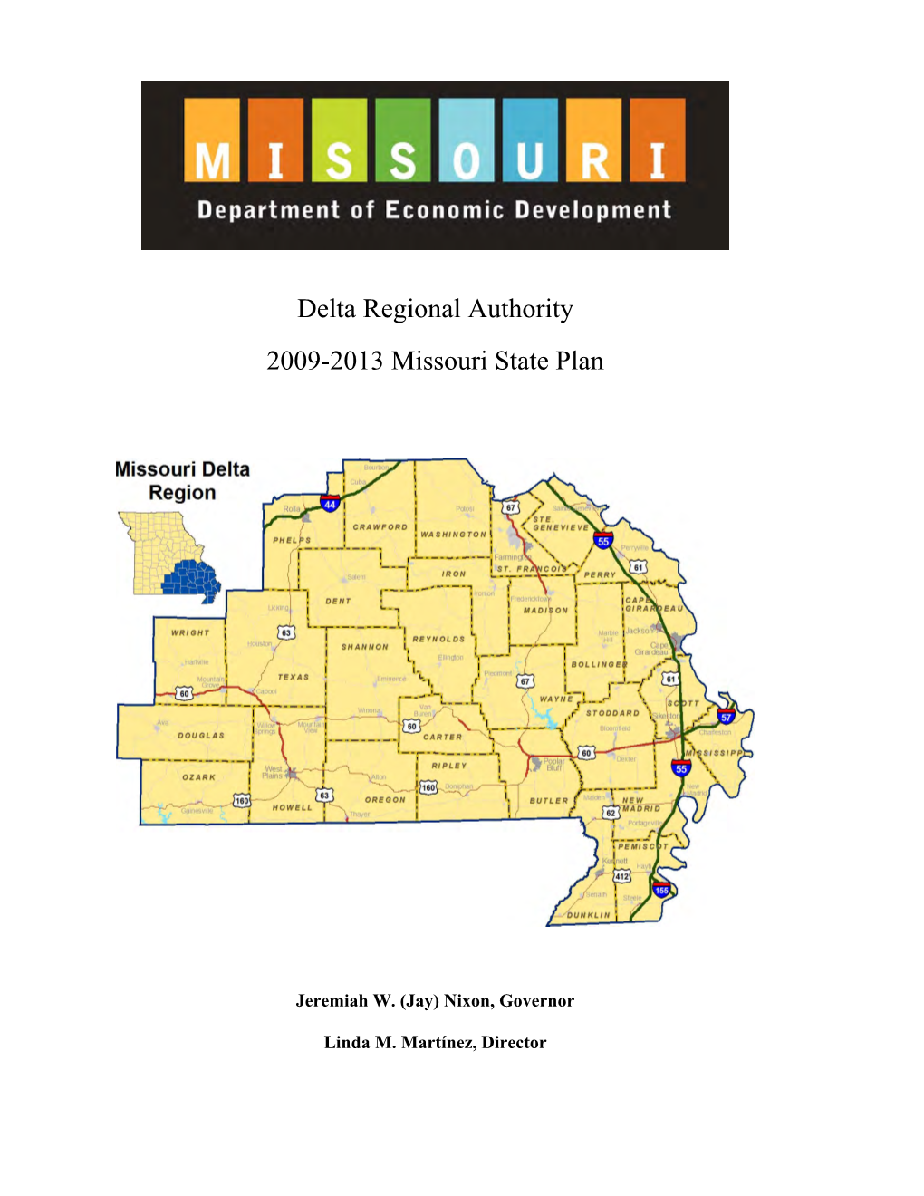 Delta Regional Authority 2009-2013 Missouri State Plan