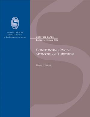 Confronting Passive Sponsors of Terrorism