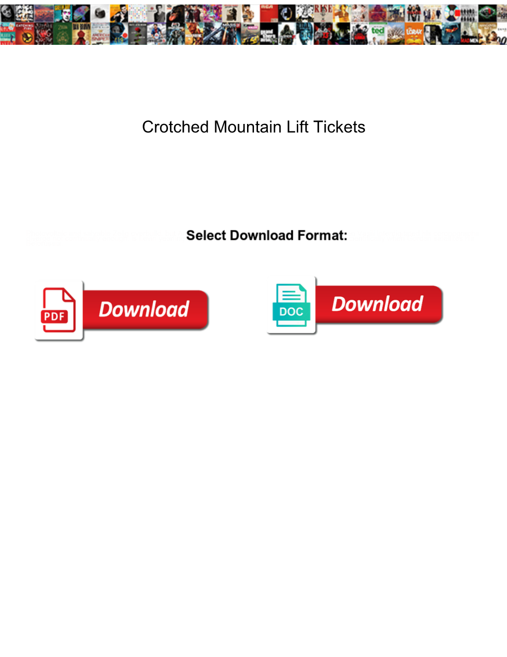 Crotched Mountain Lift Tickets