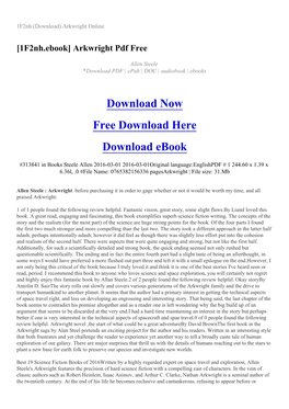 [1F2nh.Ebook] Arkwright Pdf Free