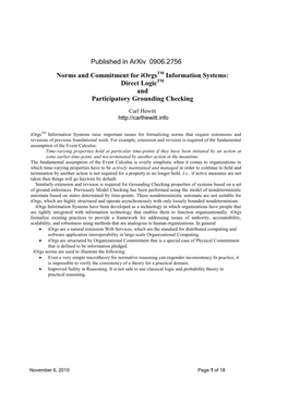 Published in Arxiv 0906.2756 Norms and Commitment for Iorgstm