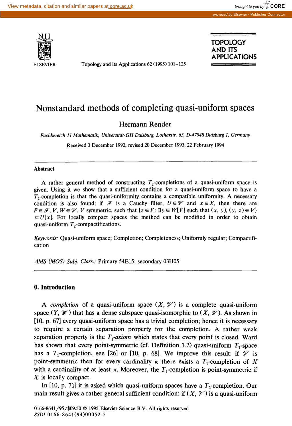 Nonstandard Methods of Completing Quasi-Uniform Spaces
