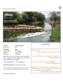 SERI News Vol. 6 No.5, January, 2012 Shrishti Eco-Research Institute