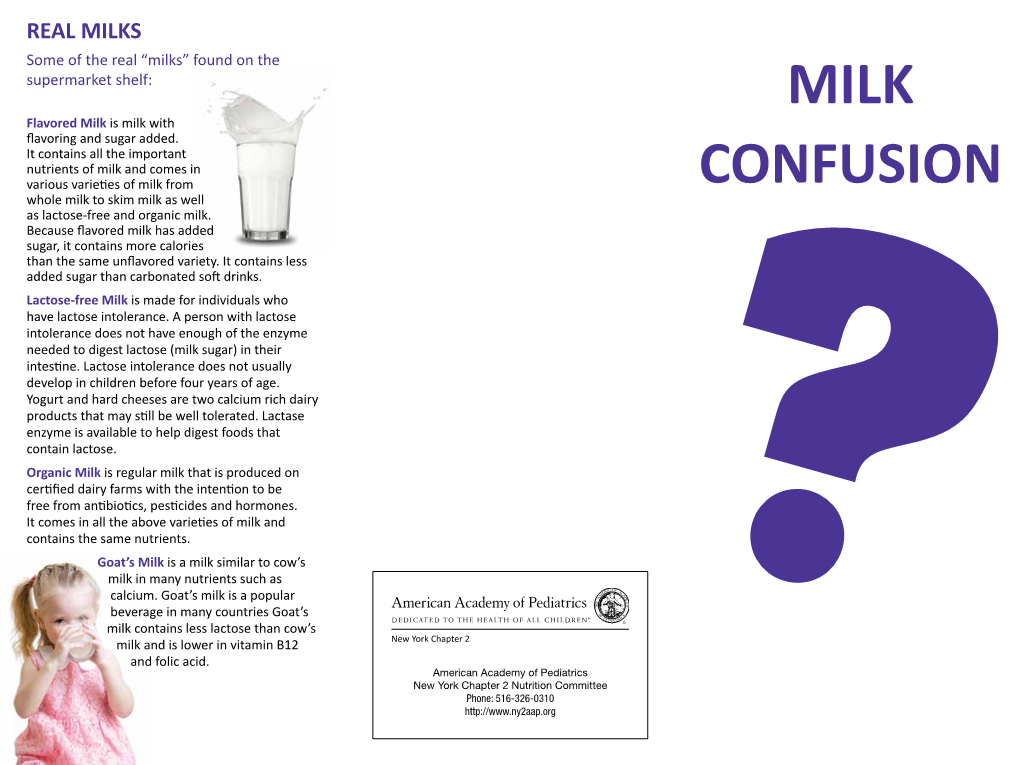 Milk Confusion